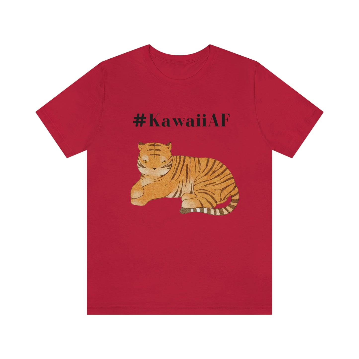 #KawaiiAF Tiger - Unisex Jersey Short Sleeve Tee