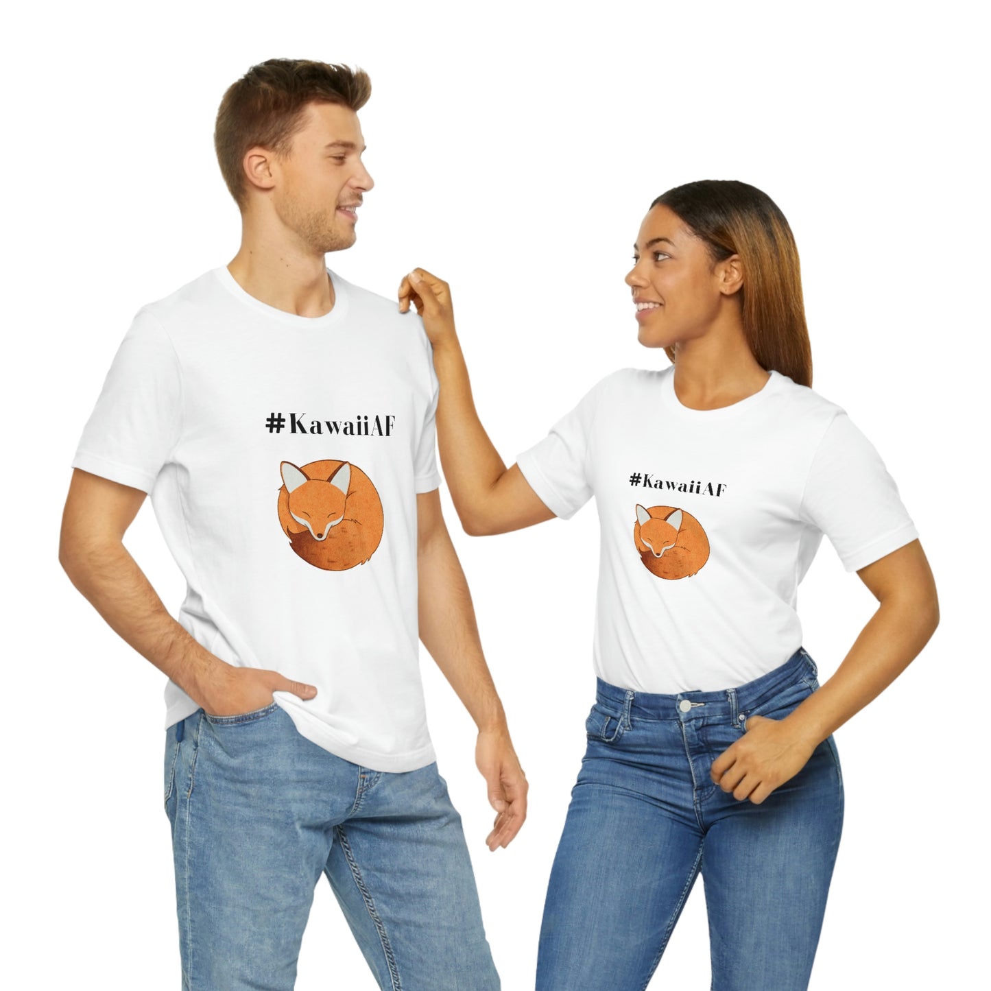 #KawaiiAF Fox - Unisex Jersey Short Sleeve Tee