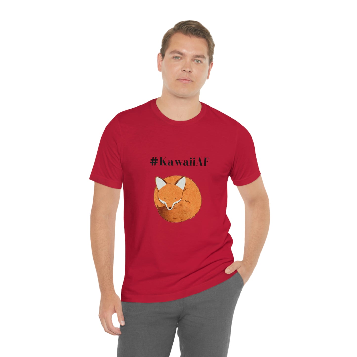 #KawaiiAF Fox - Unisex Jersey Short Sleeve Tee