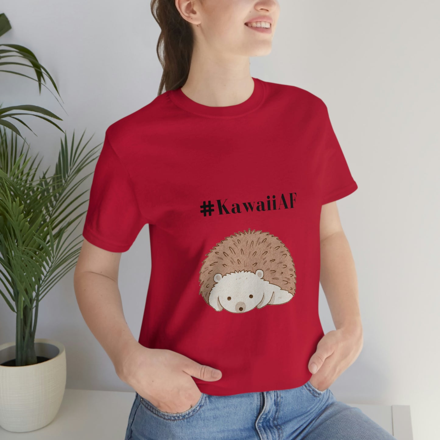 #KawaiiAF Porcupine - Unisex Jersey Short Sleeve Tee