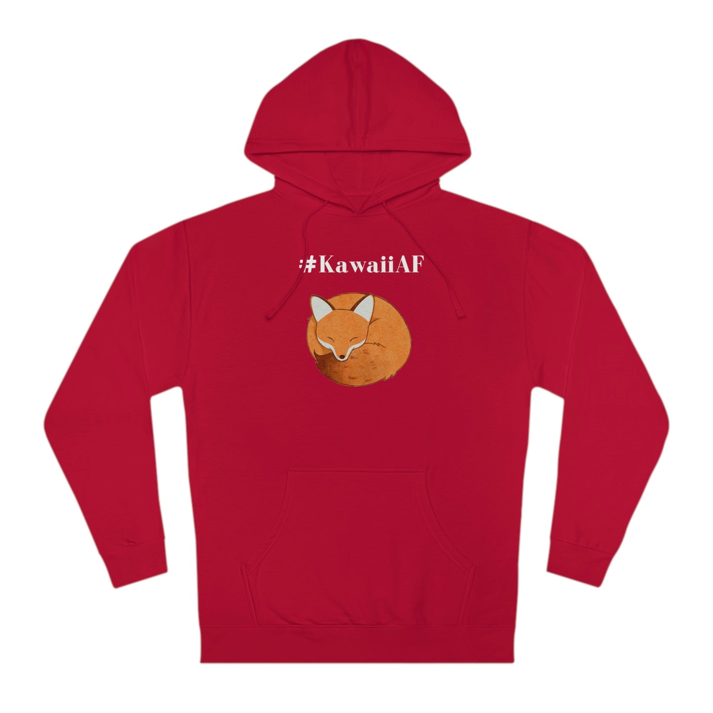 #KawaiiAF Fox - Unisex EcoSmart® Pullover Hoodie Sweatshirt