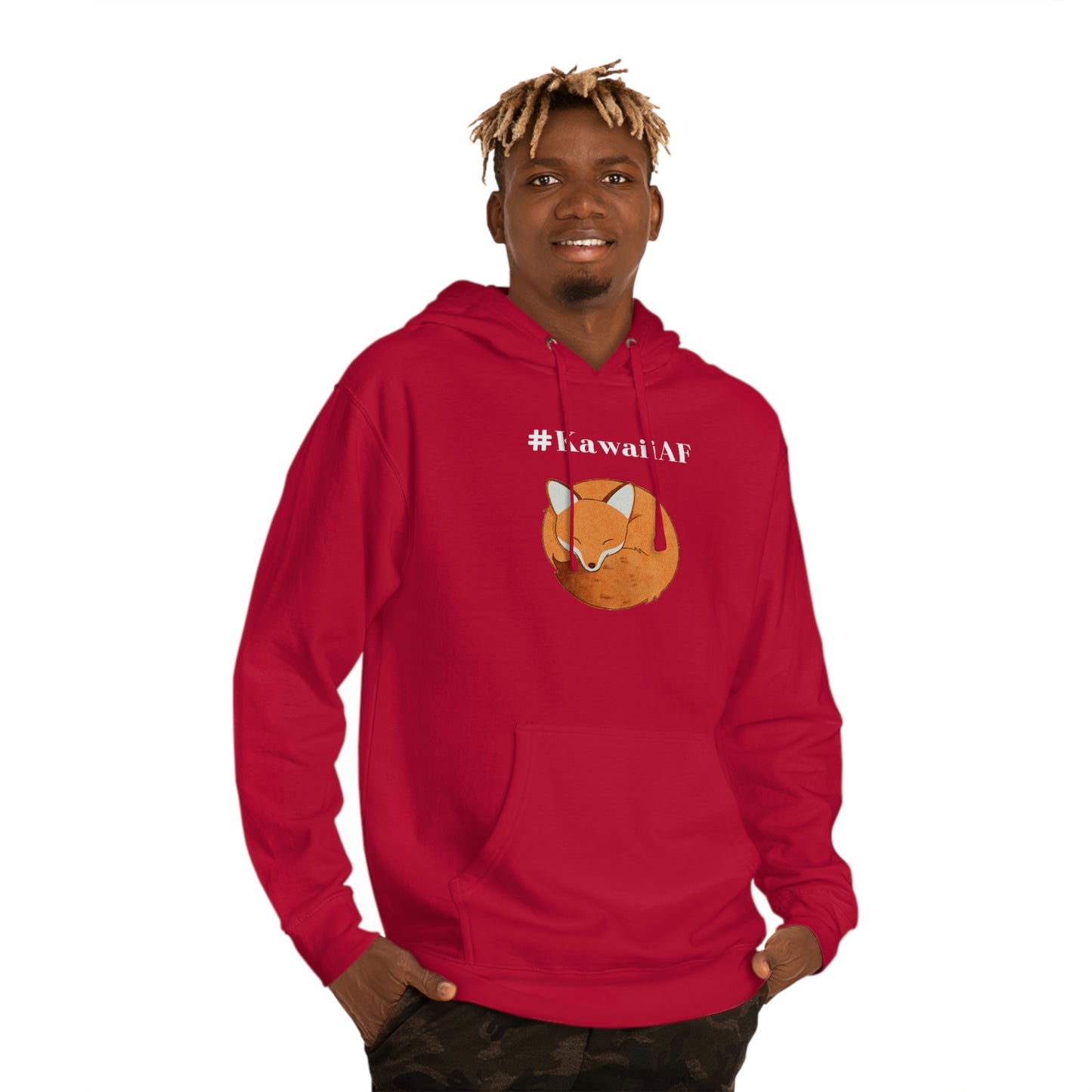 #KawaiiAF Fox - Unisex EcoSmart® Pullover Hoodie Sweatshirt