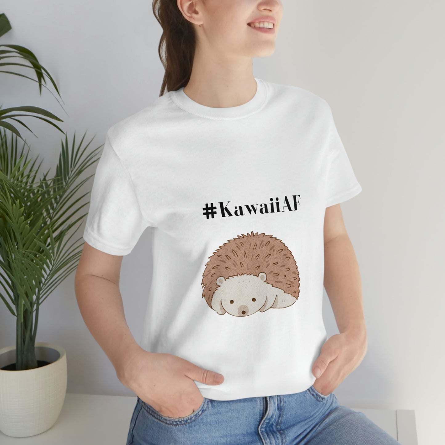 #KawaiiAF Porcupine - Unisex Jersey Short Sleeve Tee