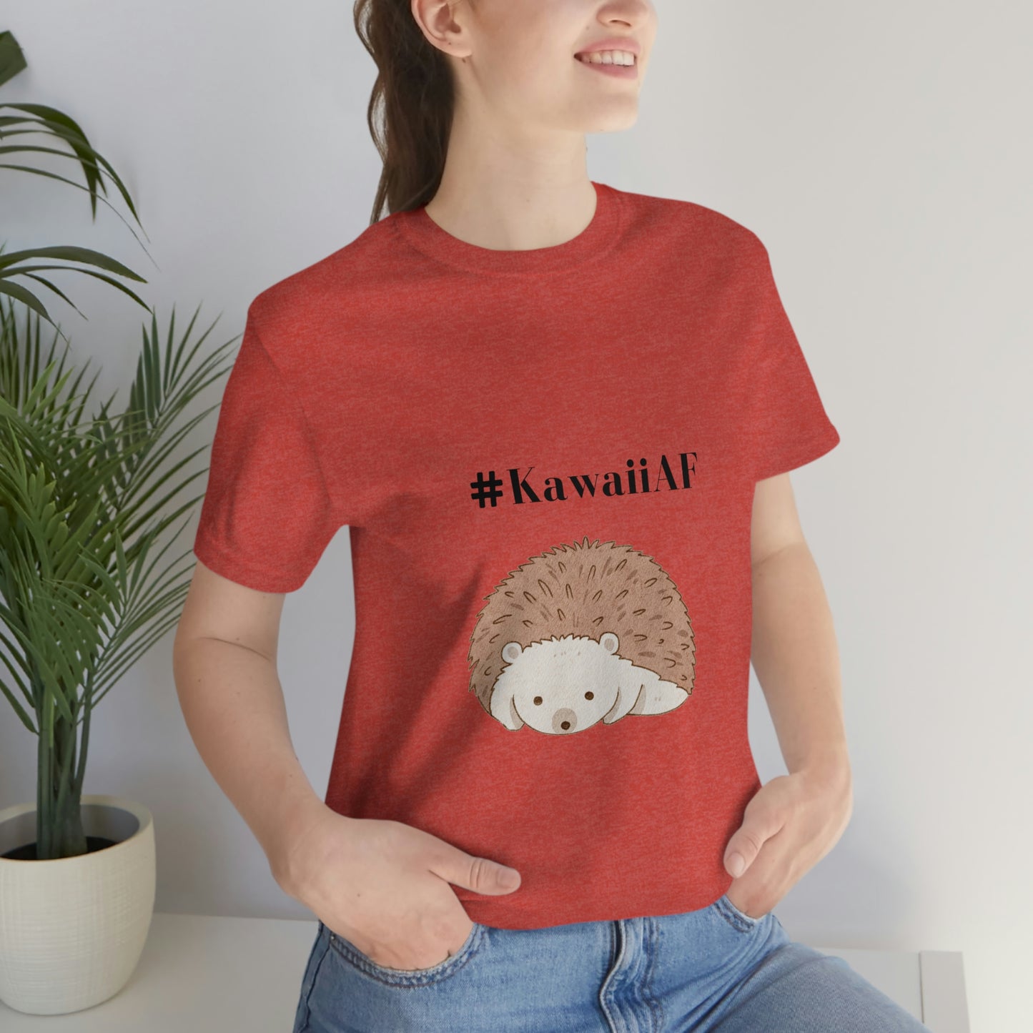 #KawaiiAF Porcupine - Unisex Jersey Short Sleeve Tee