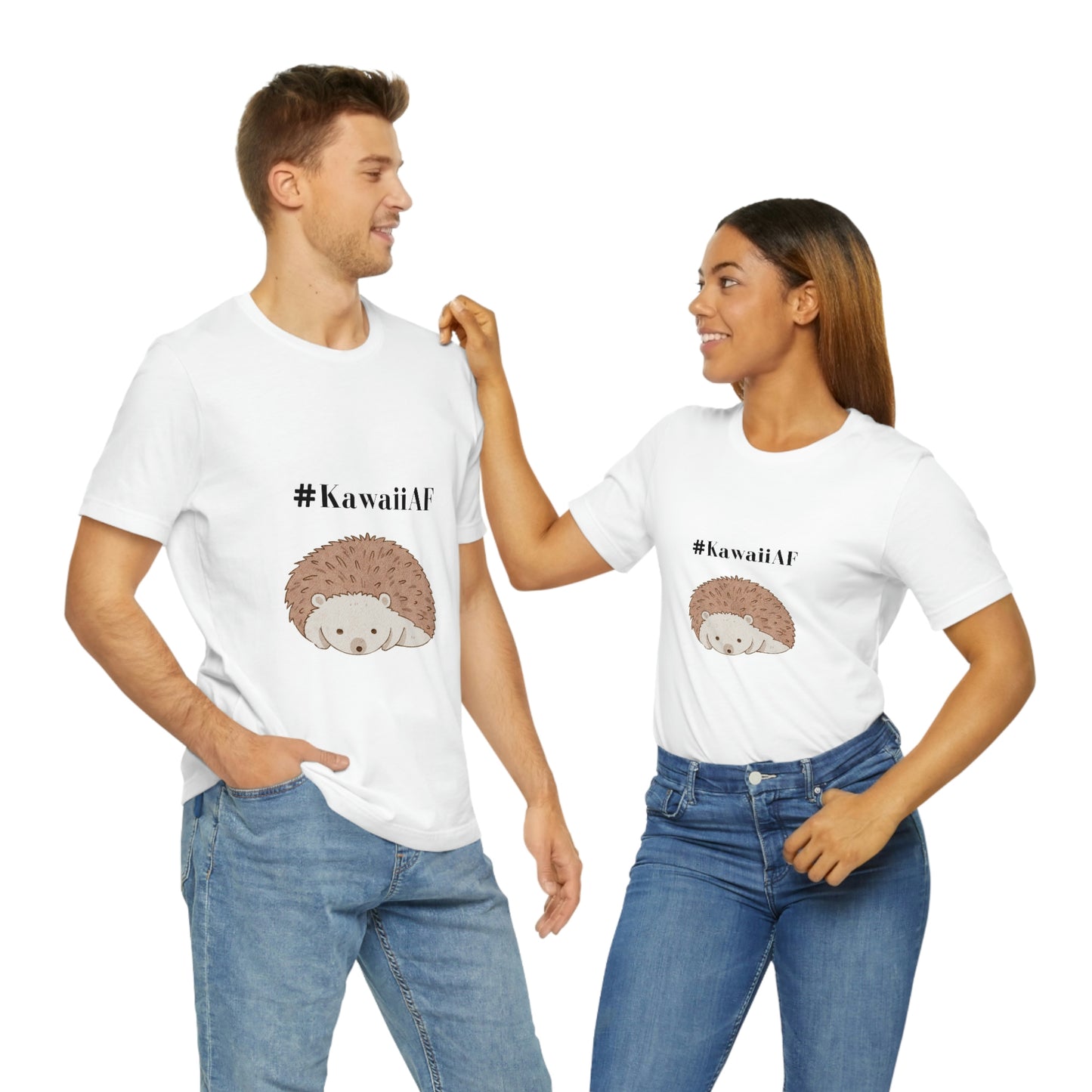 #KawaiiAF Porcupine - Unisex Jersey Short Sleeve Tee