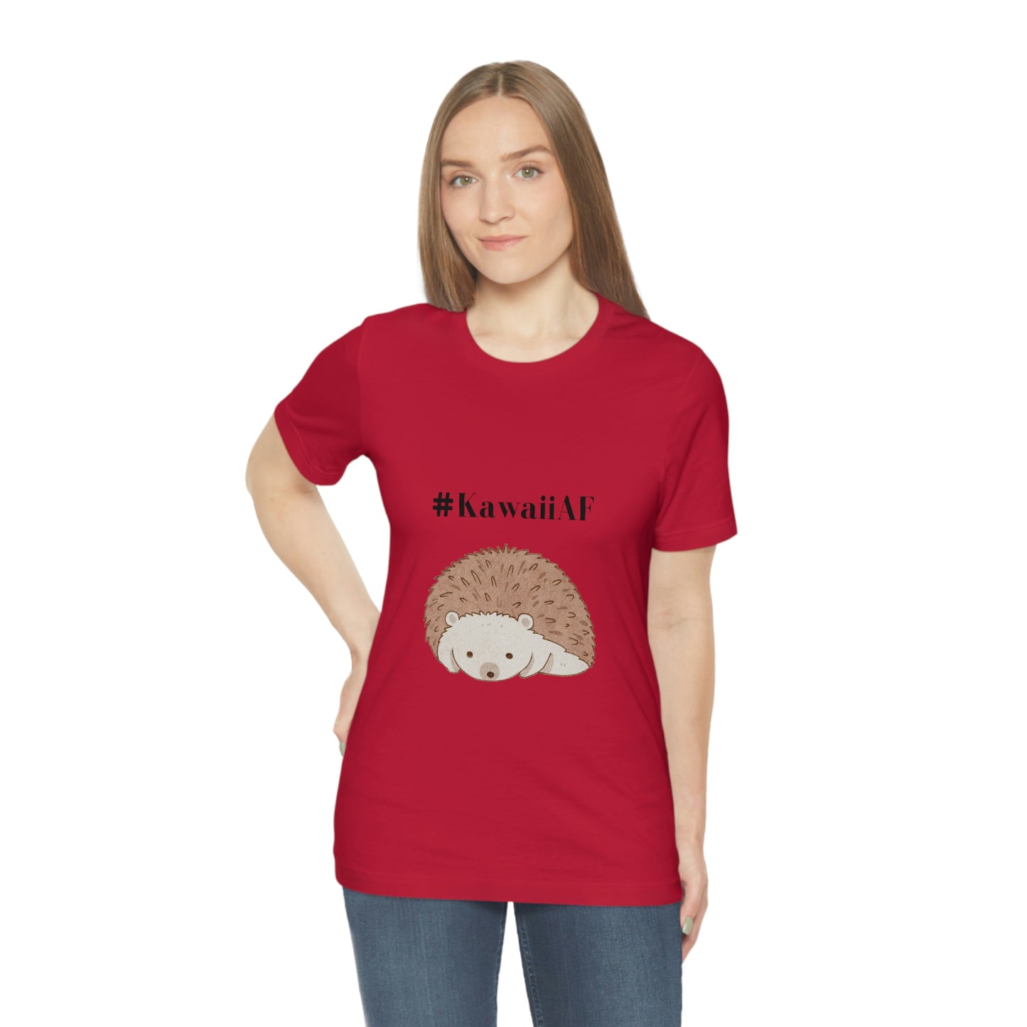 #KawaiiAF Porcupine - Unisex Jersey Short Sleeve Tee