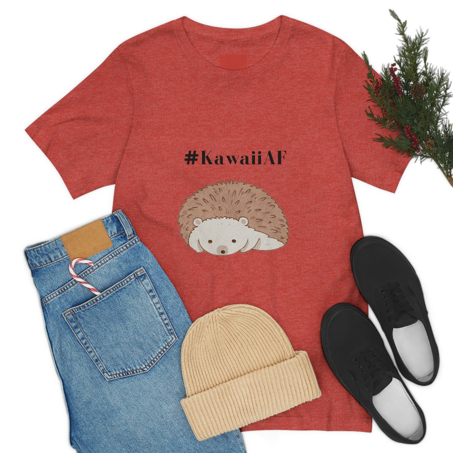 #KawaiiAF Porcupine - Unisex Jersey Short Sleeve Tee