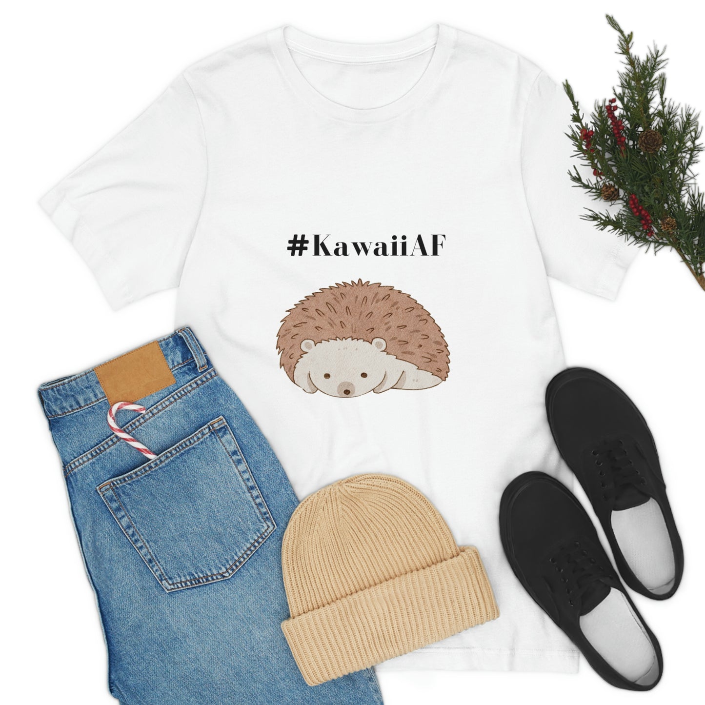 #KawaiiAF Porcupine - Unisex Jersey Short Sleeve Tee